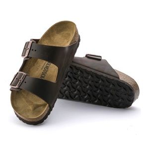 BIRKENSTOCK Arizona Oiled Leather Sandal - Habana
